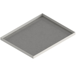 [UBK 401 221] Blind-Deckel zu UBK 400 mit Kante geschlossen aus ALU 2.5mm, 22mm Vertiefung