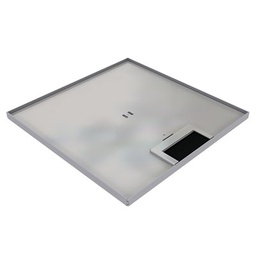 [DBK 260 051] Doppelboden-Auslass DBK 260 aus Chromstahl inkl. Deckel (SVZ) mit 5mm Vertiefung, Kante und 1 Bürstenauslass