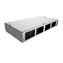 [DBH 100 401] Anschlussbox für 4 FLF horizontal aus SVZ, leer