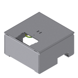[UBD 162 001] Boîte de sol UBD 160 avec couvercle en 4mm AGS, sans bord (de protection), avec découpe
