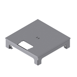 [UBD 217 001] Boîte de sol UBD 210 small en acier inoxydable,sans bord (de protection), couvercle en 4mm AGS avec découpe